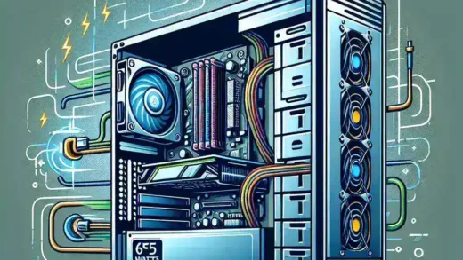 "Gráfica de comparación de rendimiento TDP de 65 W para RTX 4070 en sistemas compactos, destacando la eficiencia energética y el diseño optimizado para gaming."