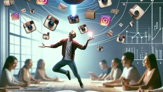 "Guía definitiva para dominar Instagram Stories con consejos y trucos visuales, mostrando ejemplos de diseño y contenido atractivo."