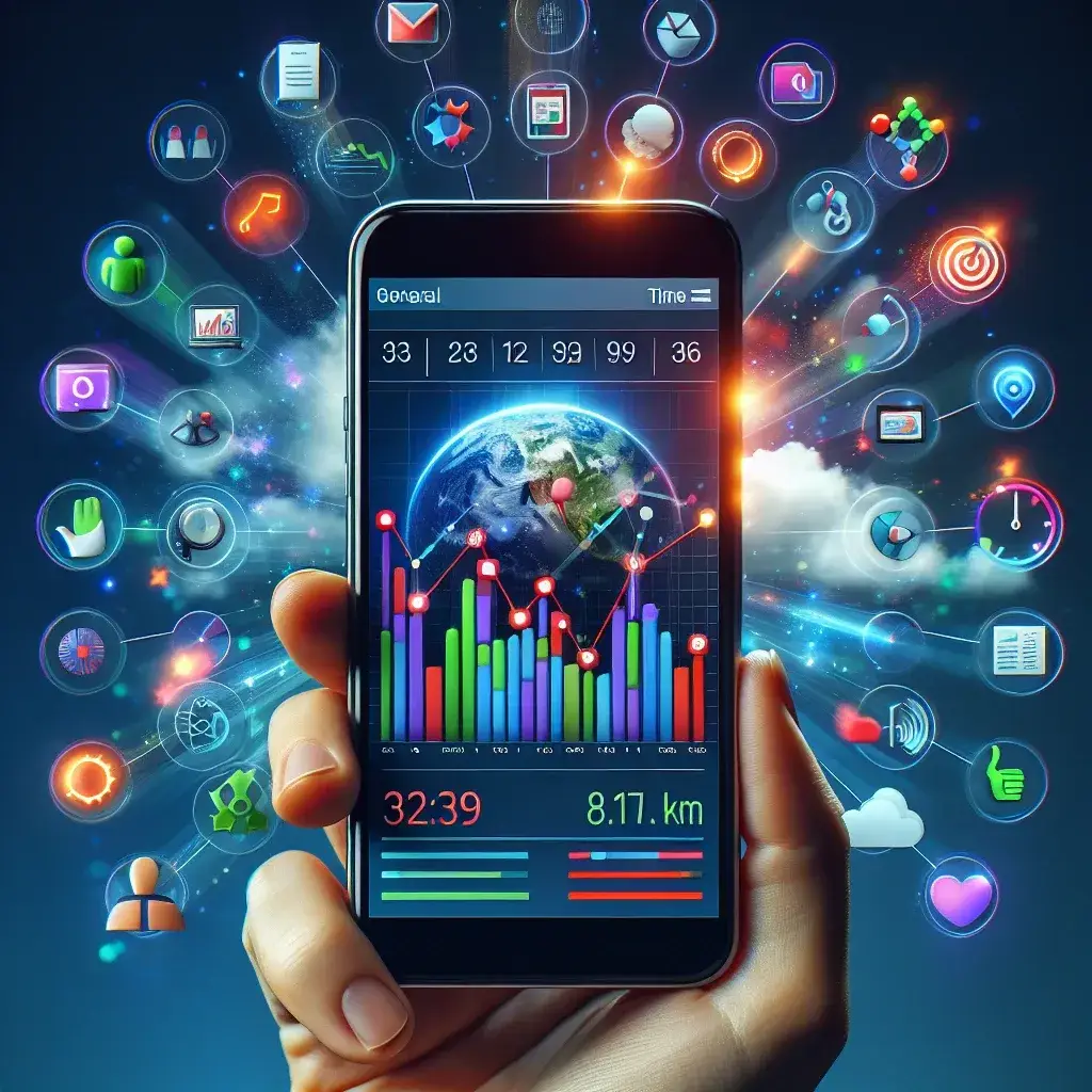 "Infografía sobre las mejores aplicaciones para el seguimiento de hábitos digitales, destacando características clave para dominar el tiempo online y mejorar la productividad personal."