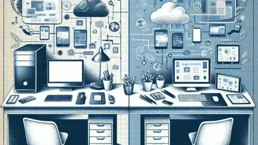 "Comparison of Microsoft Office and Google Workspace features for productivity, highlighting tools and benefits for collaborative work environments."
