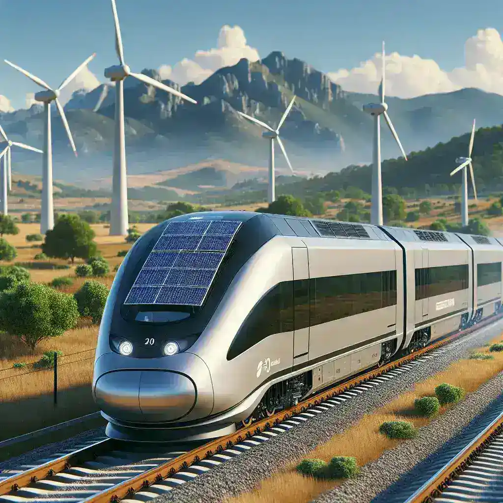 "Automatic energy-saving systems installed on Spanish trains by Ferrocarriles Españoles, showcasing innovative technology for sustainable transportation."